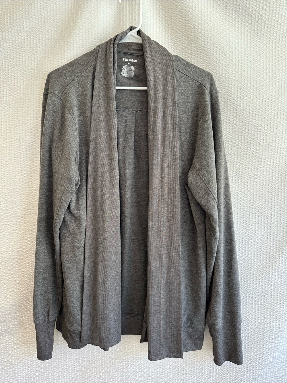 TEK GEAR Gray Open Front Cardigan XL Women’s Long Sleeve Athletic Casual